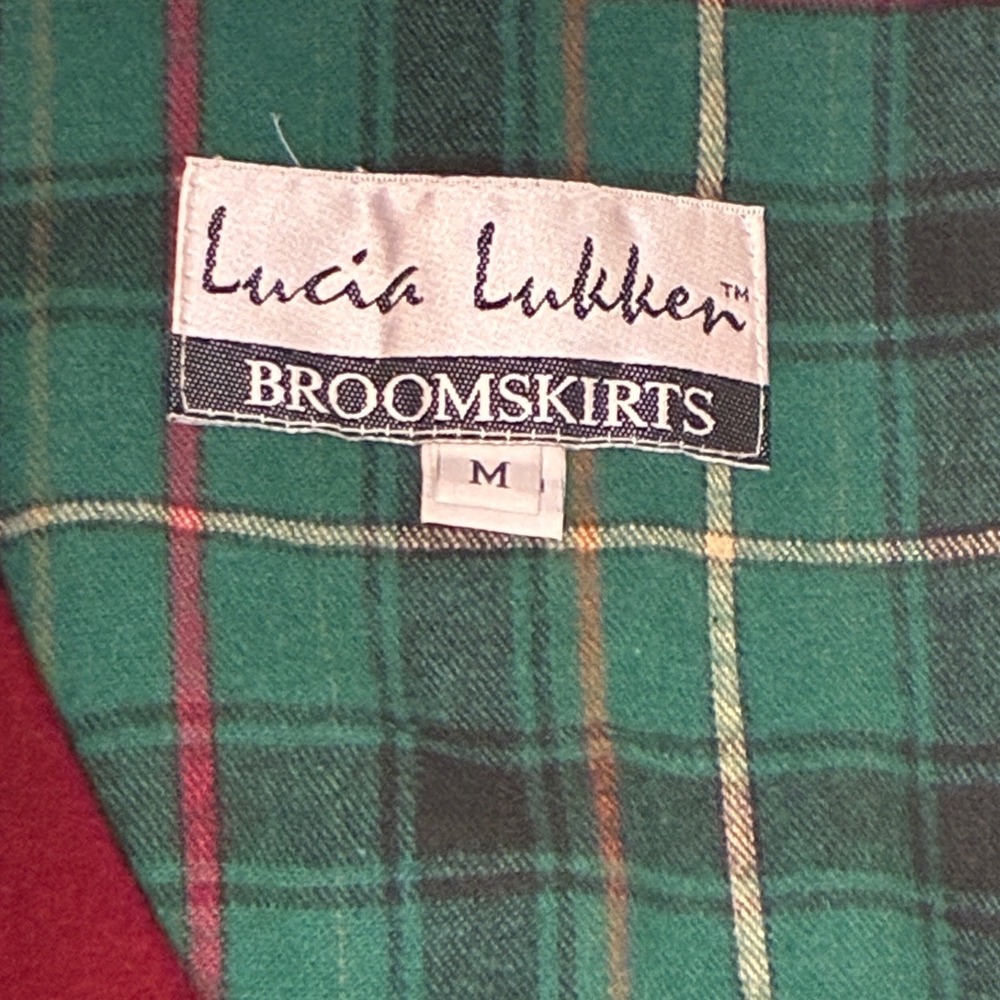 Vtg 90's Lucia Lukken‎ Folk Art Vest Womens Medium Wool Cabin Rustic Americana - Picture 2 of 8